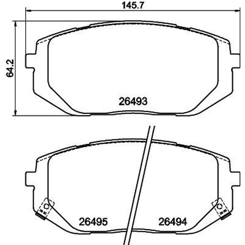 Mintex Front Brake Pad Set MDB3493