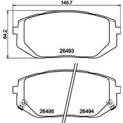 DON Front Brake Pad Set PCP2054