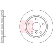Apec 2 x Vented Front Brake Discs DSK3145