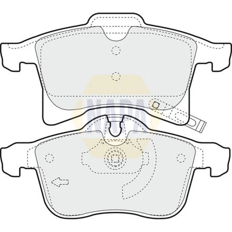 NAPA Front Brake Pad Set NBP1327