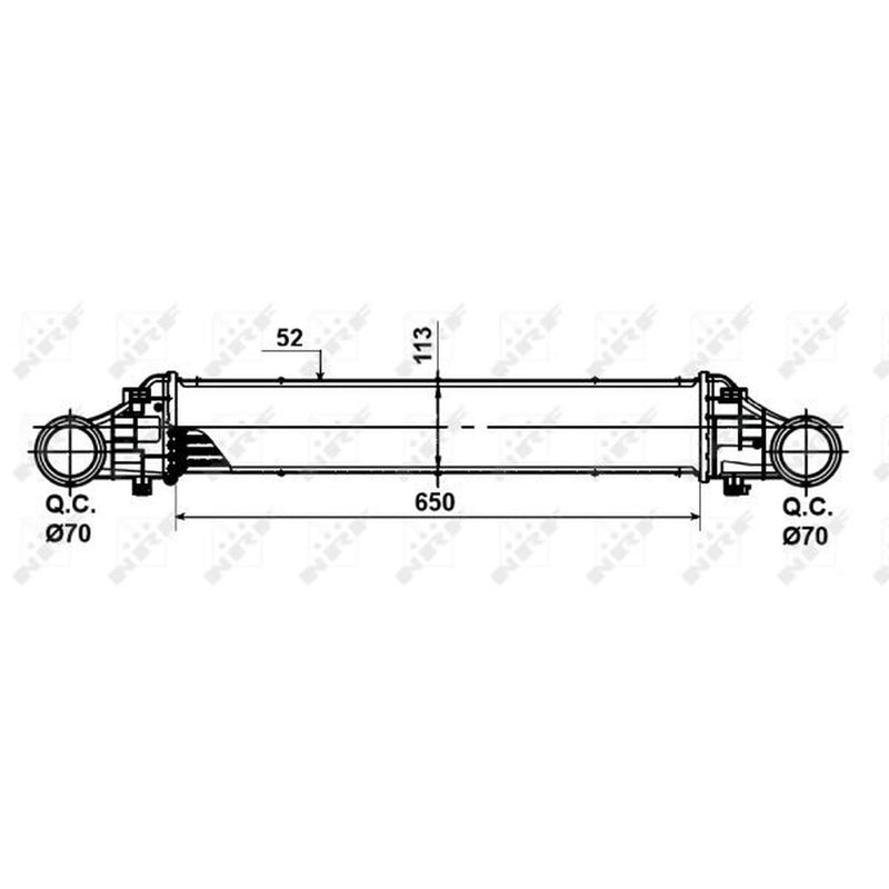 NRF Intercooler (Charge Air Cooler) 30509