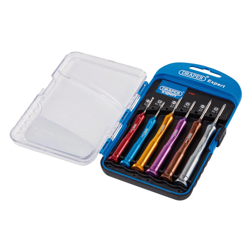 Draper Expert Precision Screwdriver Set, 6 Piece, Chrome Vanadium Steel