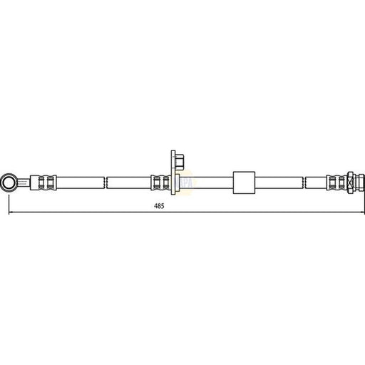 NAPA Brake Hydraulic Hose Line Front NBH1415