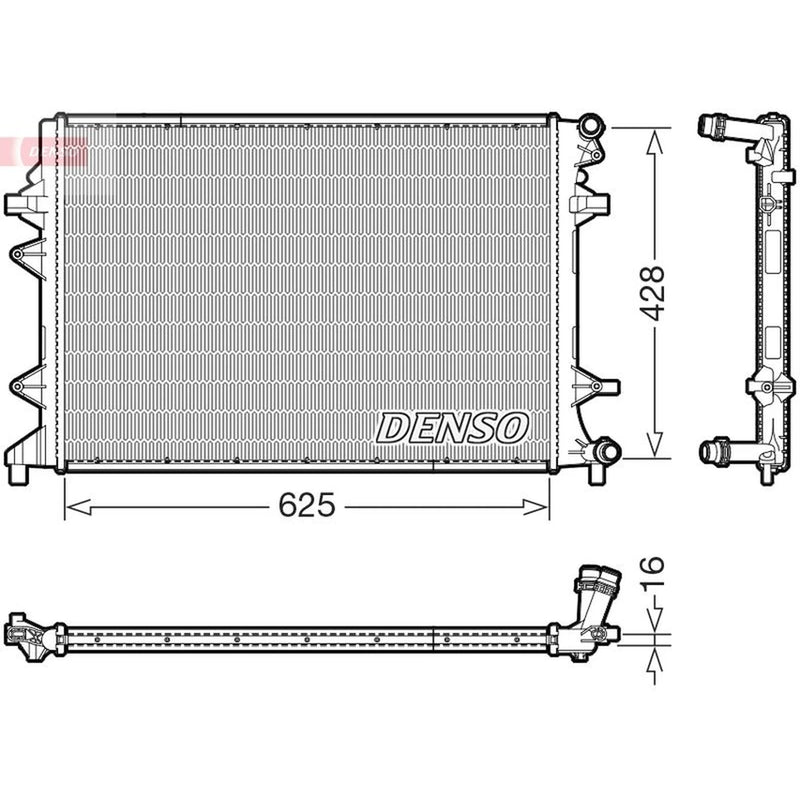 Denso Engine Radiator DRM32054