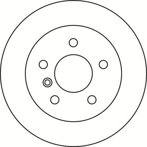 Abtex 2 x Solid Rear Brake Discs BD1302S