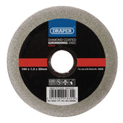 Draper Diamond-Coated Grinding Disc 100mm x 1.2mm x 20mm