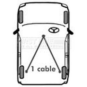 First Line Handbrake Cable Left Rear FKB2678