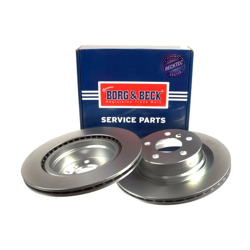 Borg & Beck 2 x Vented Rear Brake Discs BBD5646