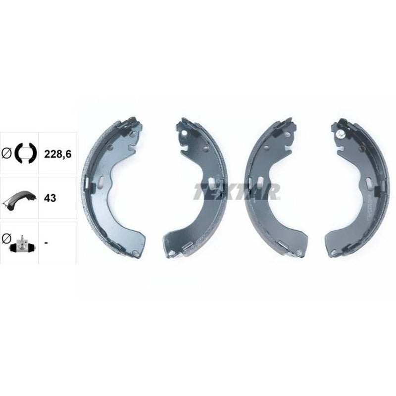 Textar Brake Shoe Set Axle Kit 91060600