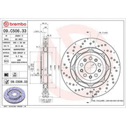 Brembo Aluminium Rear Brake Disc Hub Brake Discs 09.C506.33