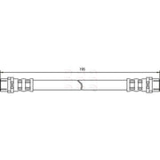 Apec Brake Hydraulic Hose Line Rear HOS3171