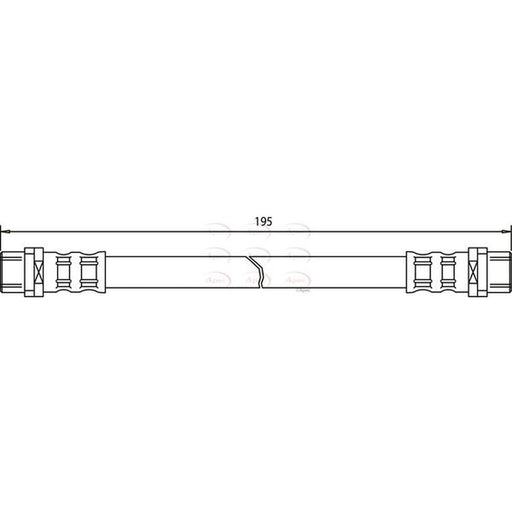 Apec Brake Hydraulic Hose Line Rear HOS3171