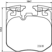 Mintex Front Brake Pad Set MDB3863