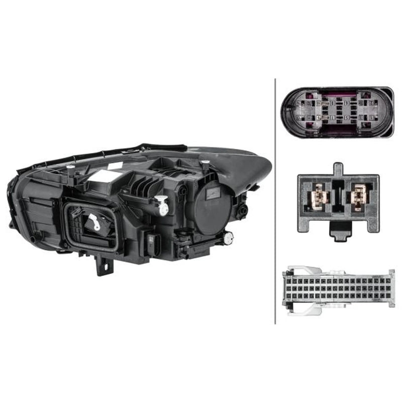 Hella Headlight Headlamp LED Right 1LX 014 993-581