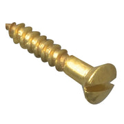 ForgeFix Wood Screw Slotted Raised Head Solid Brass 5/8in x 4 ForgePack 40