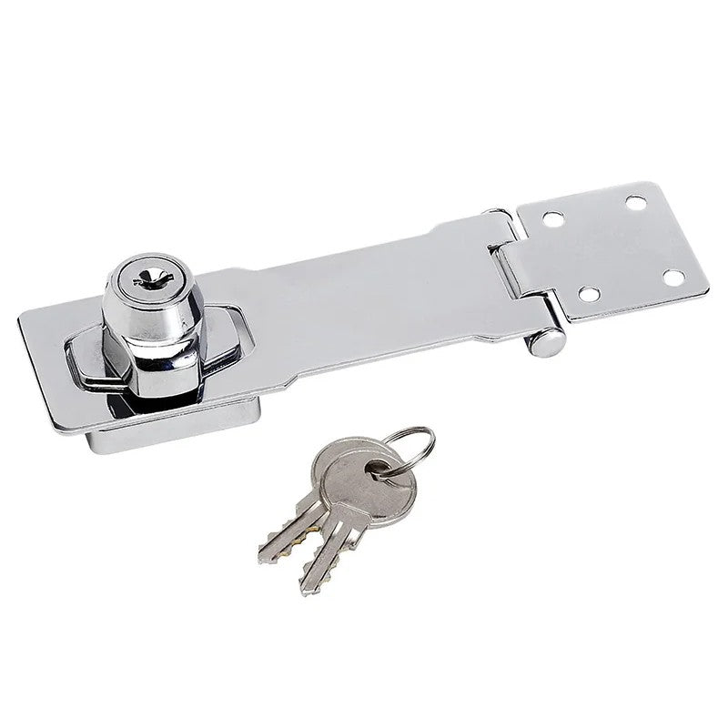 Master Lock Chrome Plated Steel Locking Hasp 118mm - 725EURD