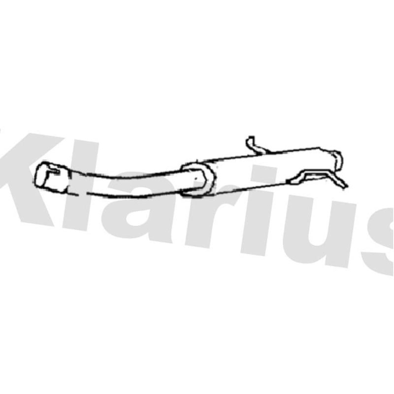 Klarius Box With Tail Pipe Rear VO490J