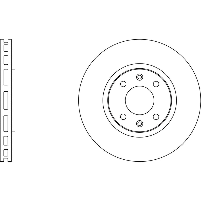 Apec Brake Disc Front Fits Citroen Berlingo C3 C4 C5 Ds3 Ds4 Ds5 Xsara Ds Opel C Apec  - Town Parts