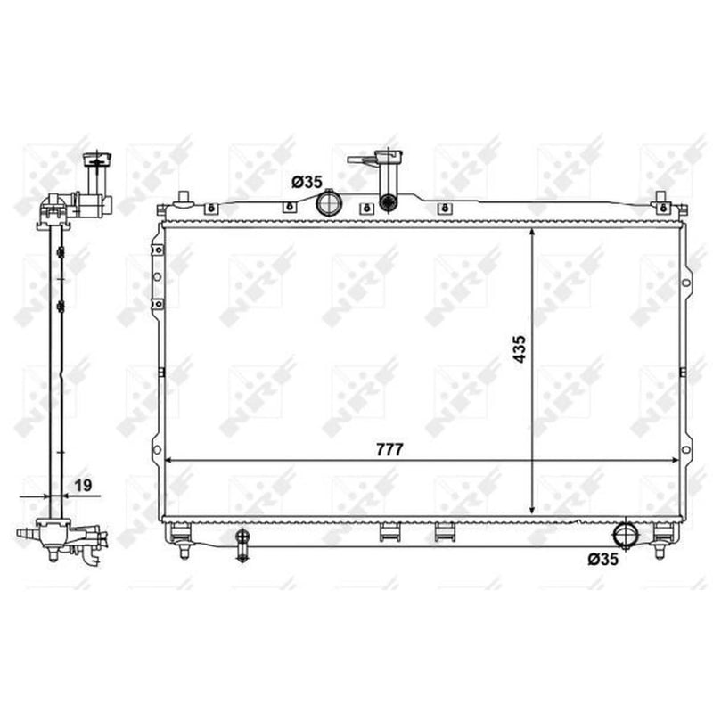 NRF Engine Radiator 58420