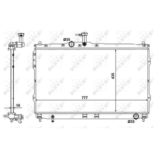 NRF Engine Radiator 58420