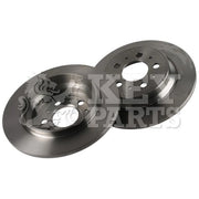 Key Parts 2 x Solid Rear Brake Discs KBD4216