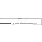 Apec Handbrake Cable Front CAB1393