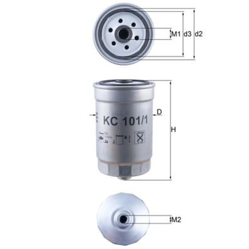 Mahle Fuel Filter Element KC 101/1