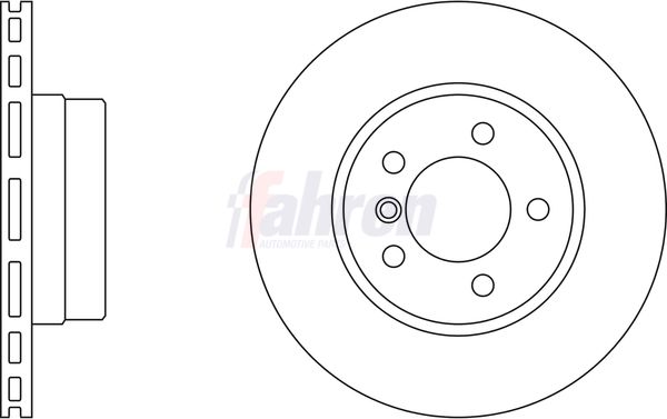 Fahren Brake Disc Set Vented