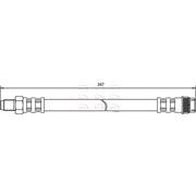 Apec Brake Hydraulic Hose Line Front HOS3401