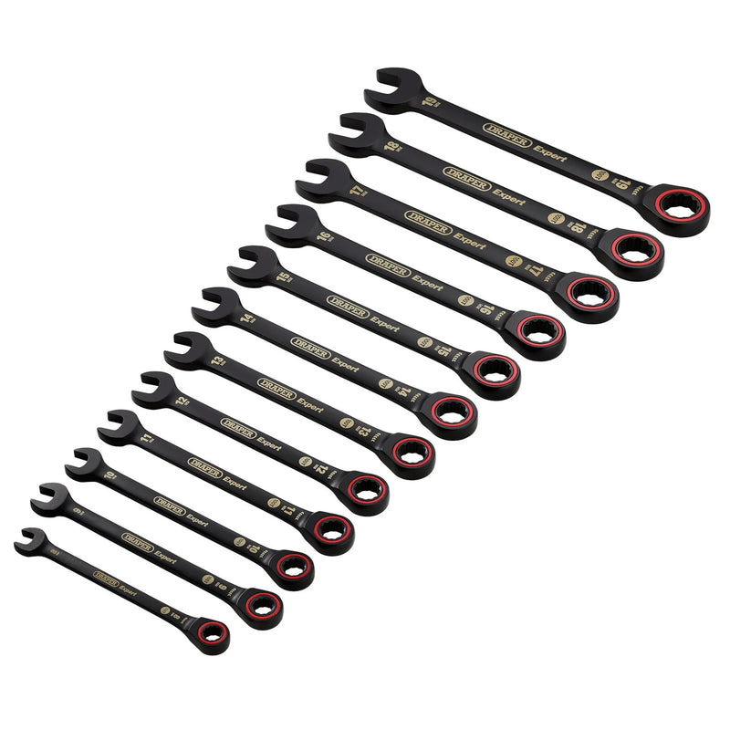 Draper Expert Ratchet Combination Spanner Set 12 Piece