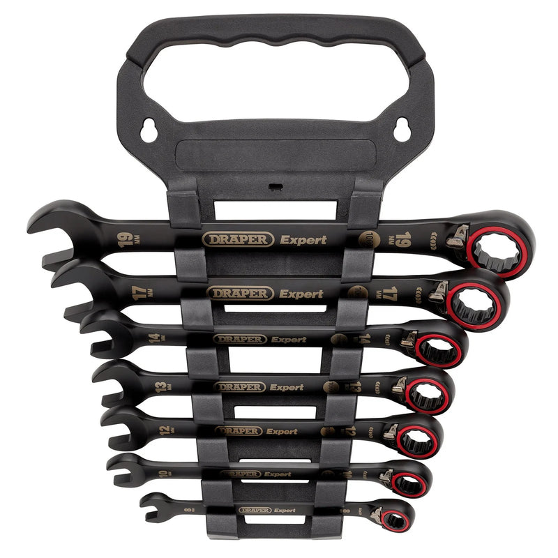 Draper Expert Metric Reversible Ratchet Spanner Set 7 Piece