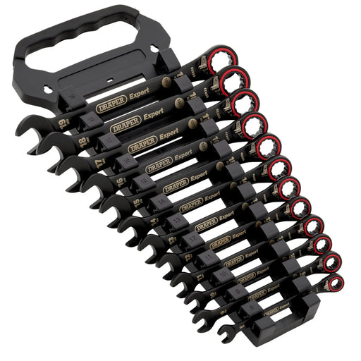 Draper Expert HI-TORQ® Metric Reversible Ratchet Spanner Set 12 Piece