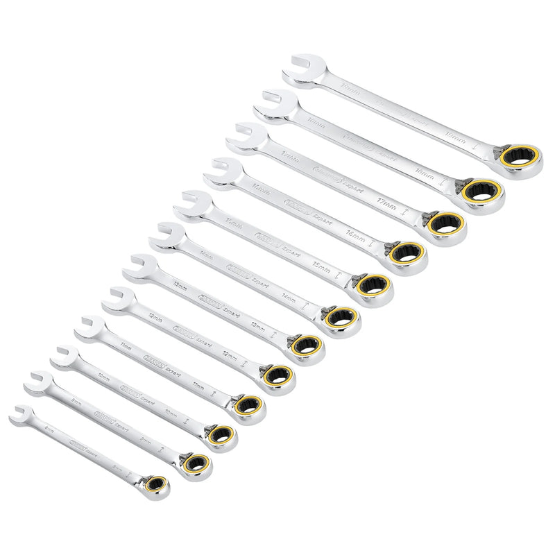 Draper Expert Ratchet Spanner Set 12 Piece Metric HI-TORQ®