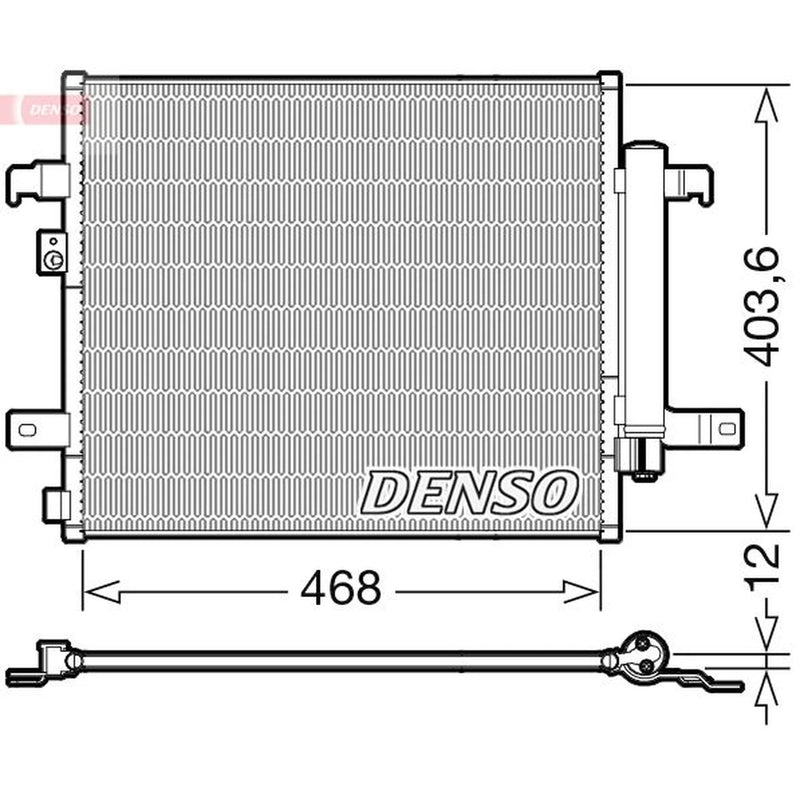 Denso Air Conditioning Condenser DCN09124