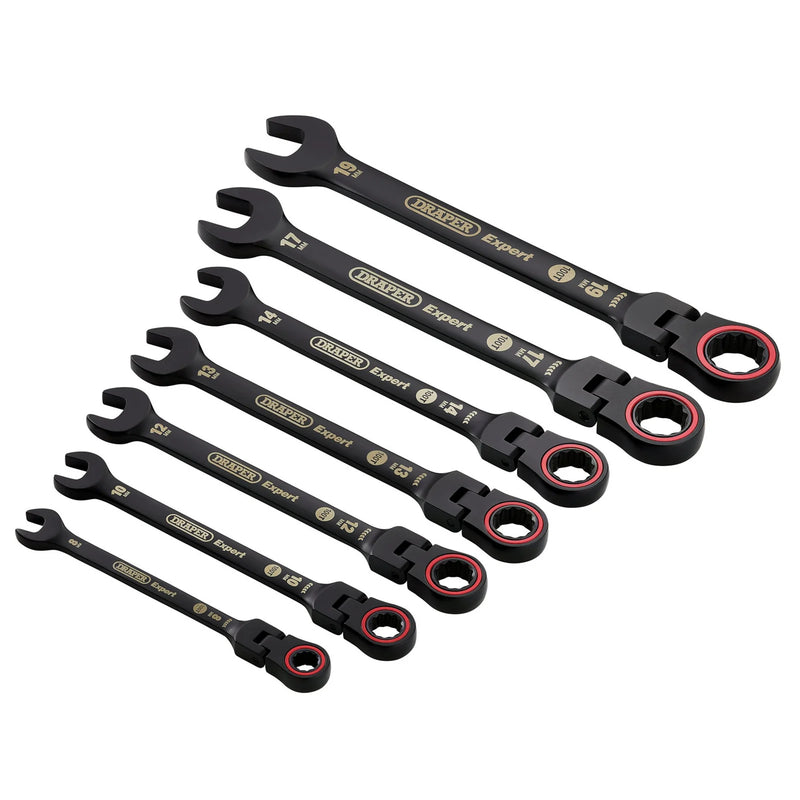 Draper Expert HI-TORQ® Ratchet Spanner Set 7 Piece