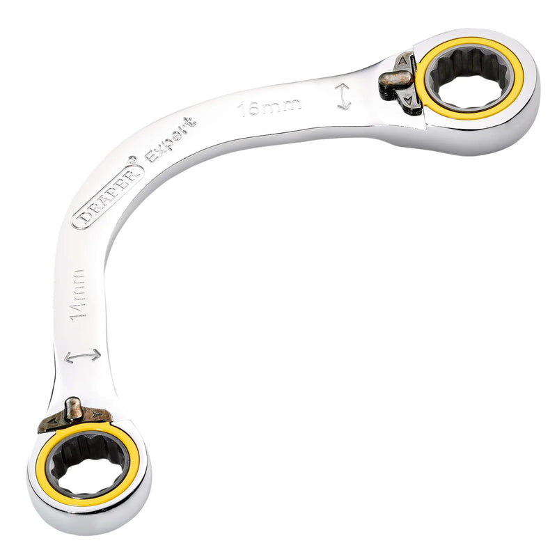 Draper Expert Double Ring Ratchet Spanner 14x16mm