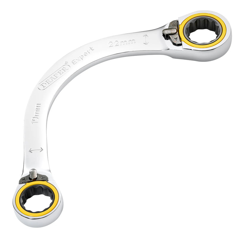 Draper Expert Double Ring Ratchet Spanner 19 x 22mm
