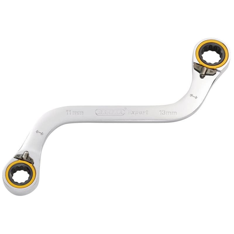 Draper Expert HI-TORQ® Double Ring Ratchet Spanner 11x13mm