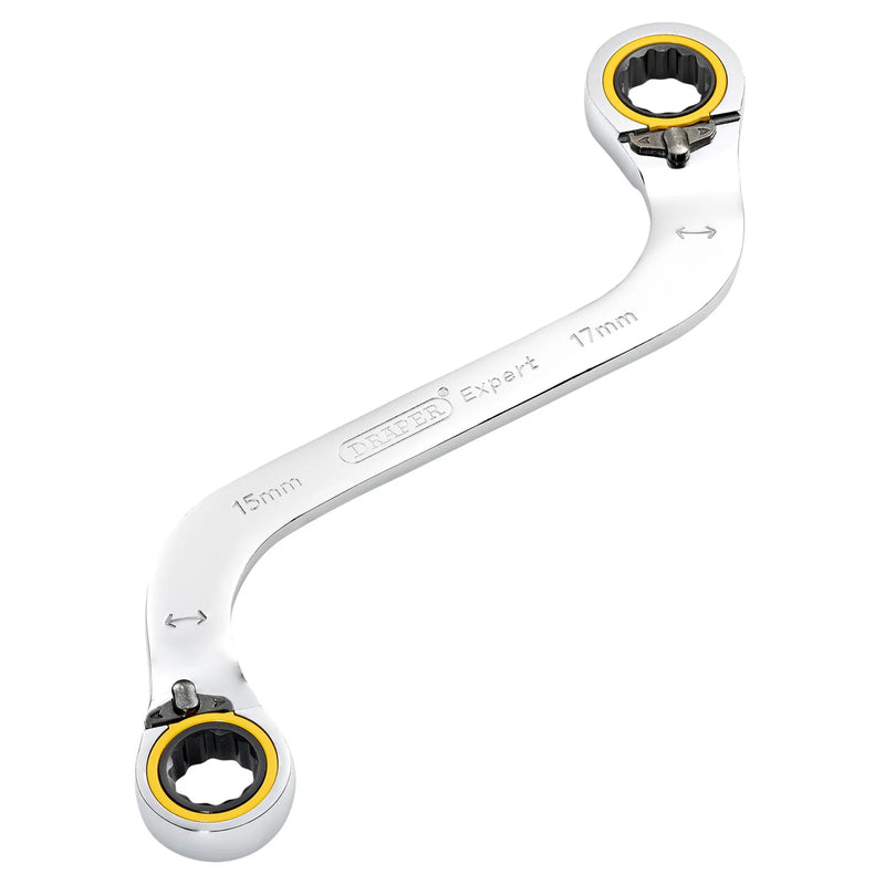 Draper Expert Double Ring Ratchet Spanner 15 x 17mm HI-TORQ®