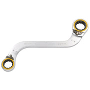 Draper Expert Double Ring Ratchet S-Shape Spanner 19x22mm