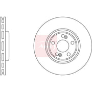 Apec 2 x Vented Front Brake Discs DSK2590