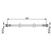 Bosch Brake Hydraulic Hose Line Rear 1 987 481 955
