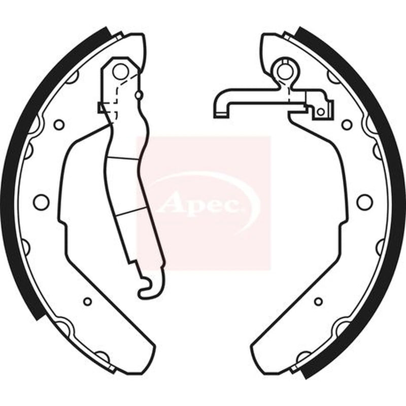 Apec Brake Shoe Set Axle Kit SHU337