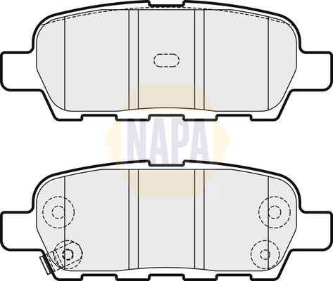 NAPA Rear Brake Solid Discs & Pads fits INFINITI NISSAN RENAULT