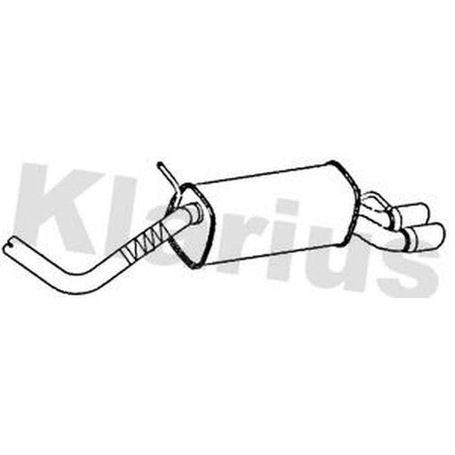 Klarius Box With Tail Pipe Rear AU511J