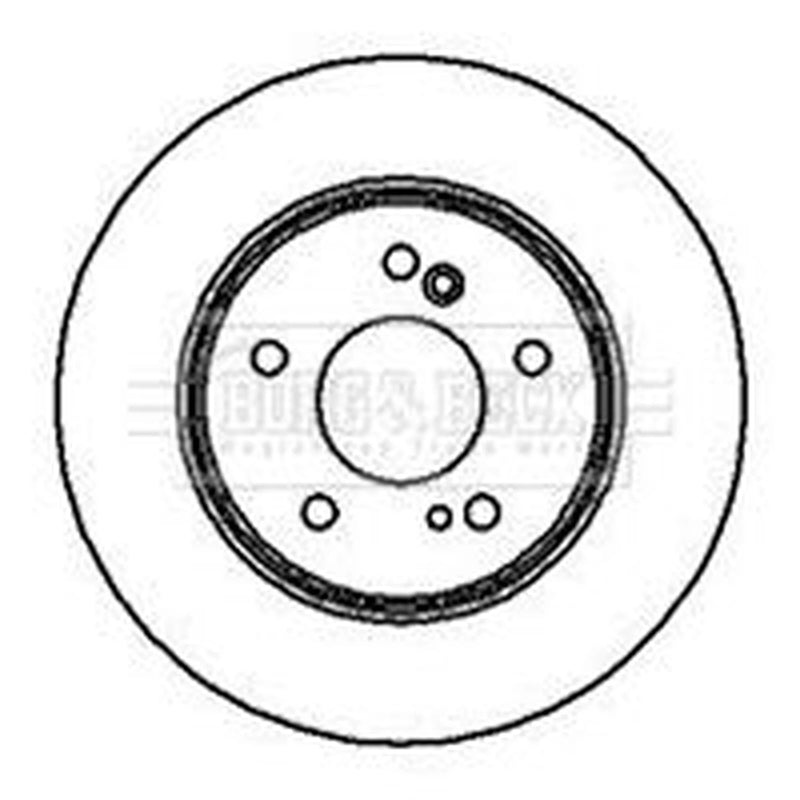 Borg & Beck 2 x Solid Rear Brake Discs BBD4094