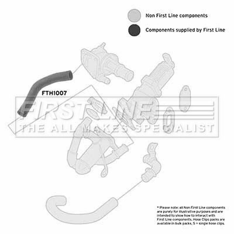 First Line Intercooler Turbo Charge Air Hose FTH1007
