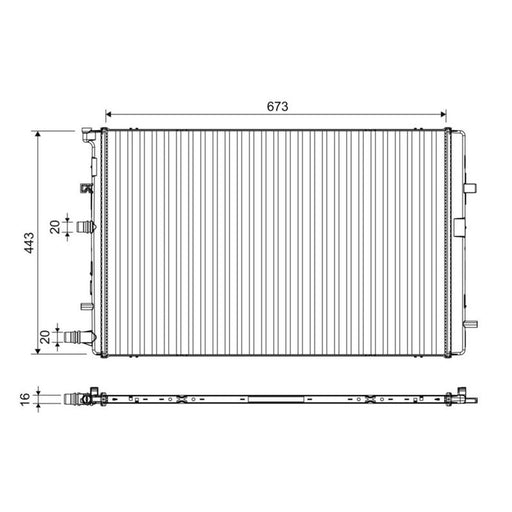 Valeo Engine Radiator 701395