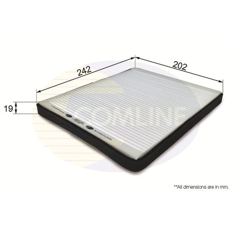 Comline Cabin Air Filter (Pollen Filter) EKF212