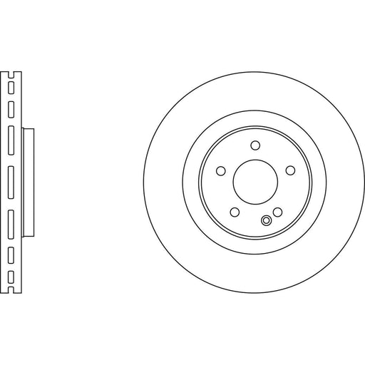 Apec Brake Disc Front Fits Mercedes Sl Class Apec  - Town Parts